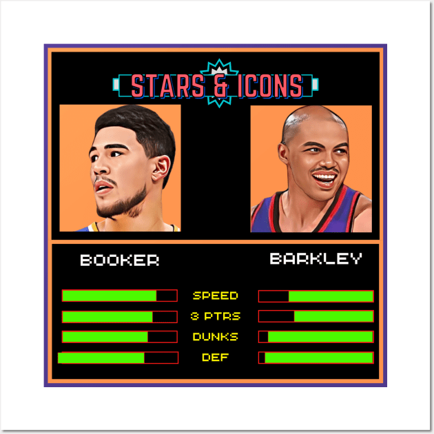 Sir Charles & Book - NBA Jam “Stars & Icons” Edition Wall Art by M.I.M.P.